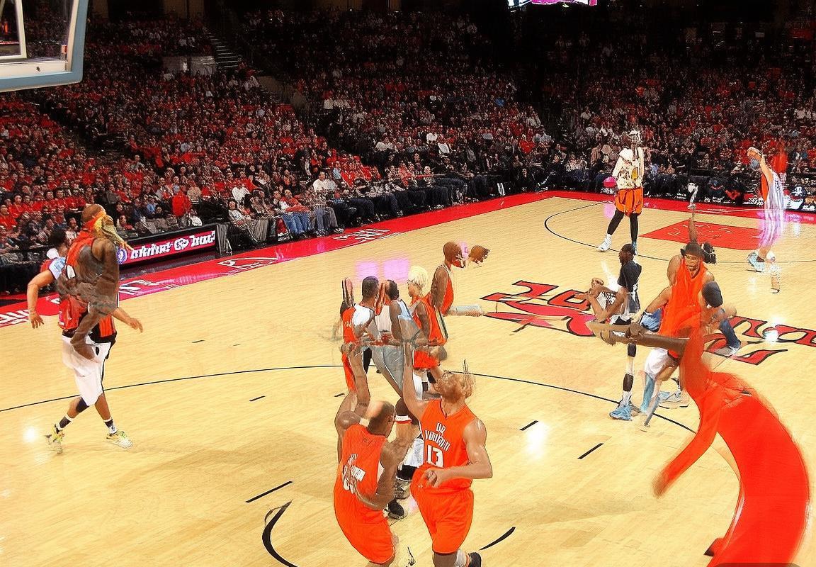 2017年休斯顿火箭对丹佛掘金NBA常规赛对决：三分盛宴，火箭稳胜掘金